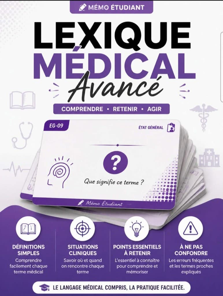 Couverture de la ressource « Lexique Médical Avancé »