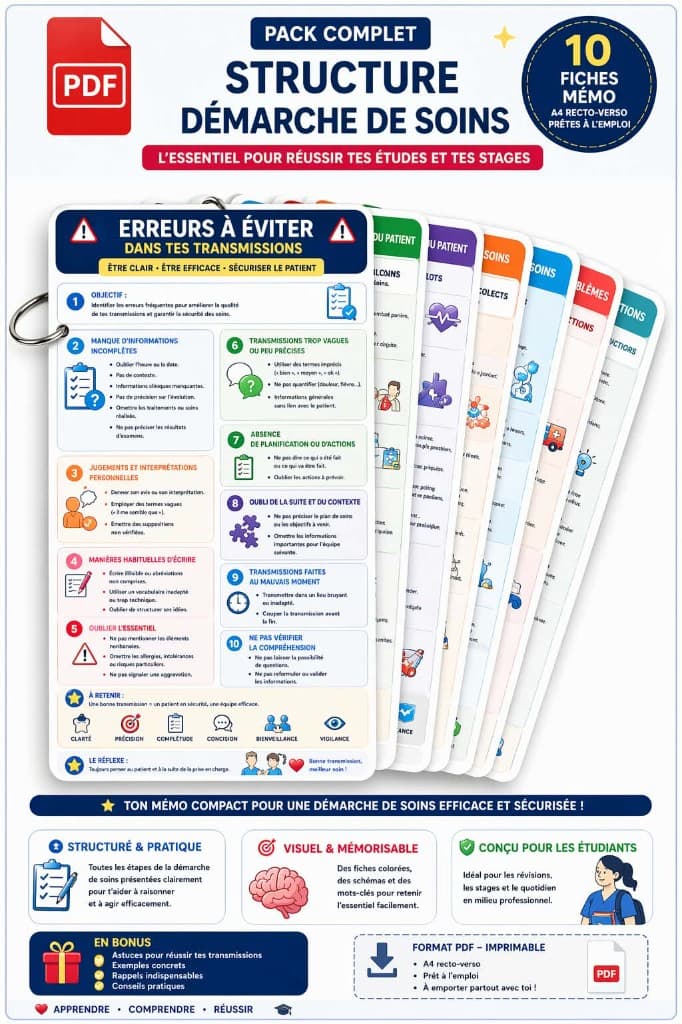 Couverture de la ressource « Pack Complet Structure Démarche de Soins »