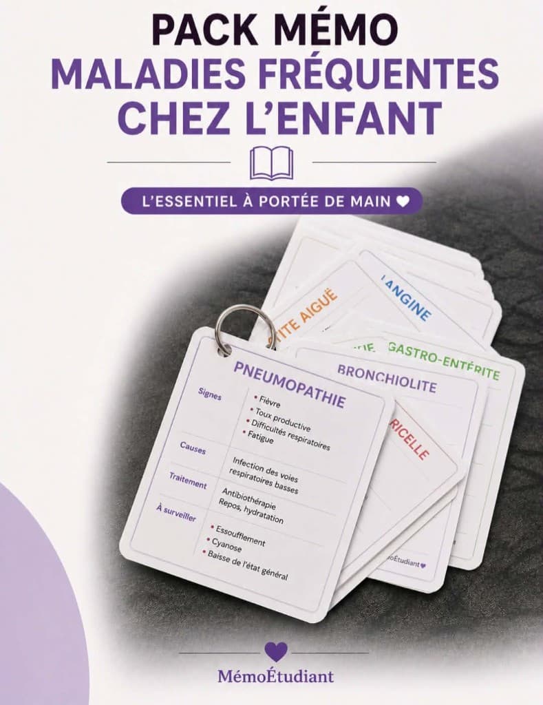 Couverture de la ressource « Pack Mémo Maladies Fréquentes chez l'Enfant »